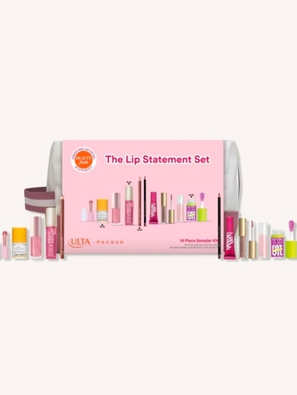 Beauty Finds by ULTA × PACSUN The Lip Statement Set 10 Pc Kit & Pouch